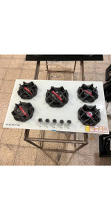 اجاق گاز صفحه ای اریکسان شیشه ای مدل J6 سفید ترموکوبل