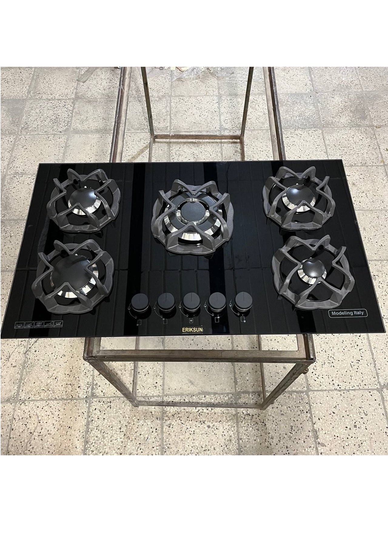 اجاق گاز صفحه شیشه ای توبینو مدل J6 قارچی مشکی ترموکوپل