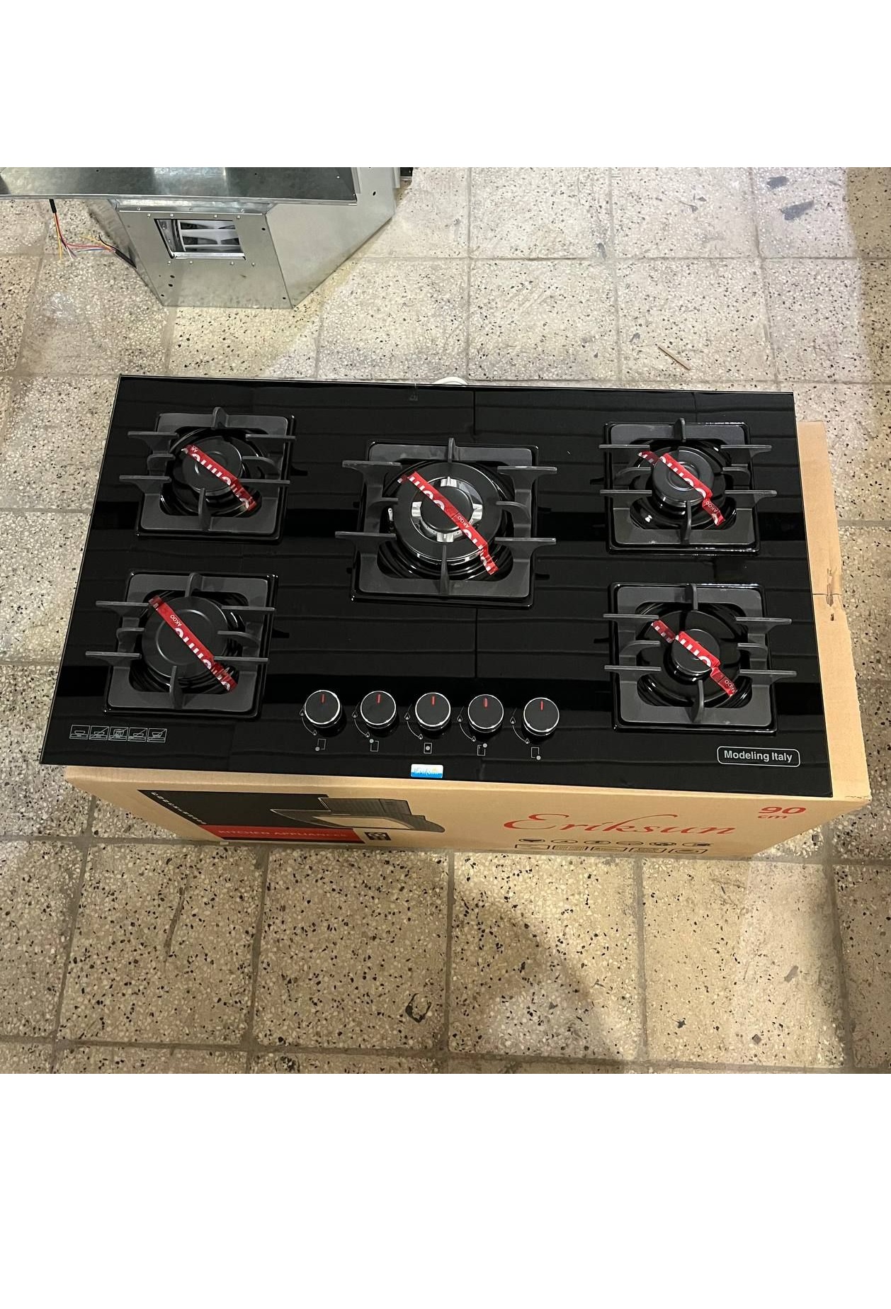 اجاق گاز صفحه شیشه ای توبینو مدل M6 ترموکوپل مشکی