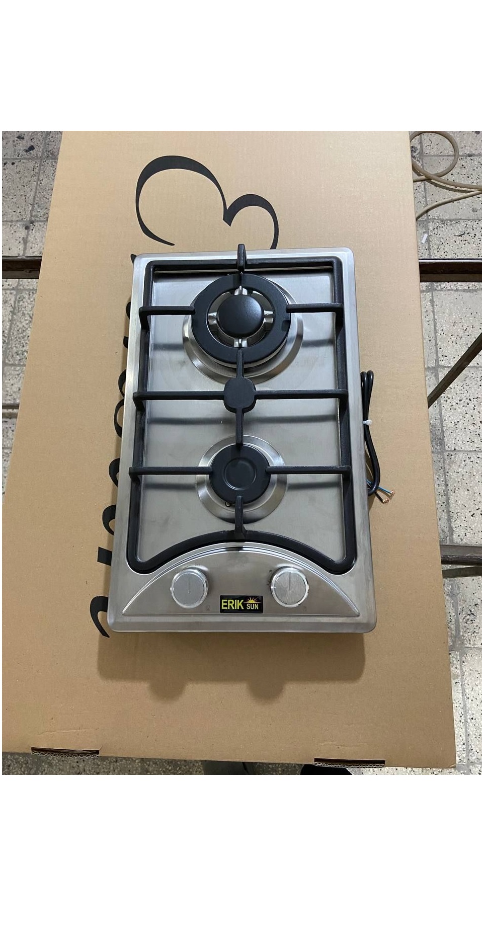 گاز اریکسان مدل استیل دو شعله