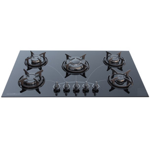 اجاق گاز صفحه ای شیشه اریکسان مدل گرد GD306 ترموکوپل مشکی