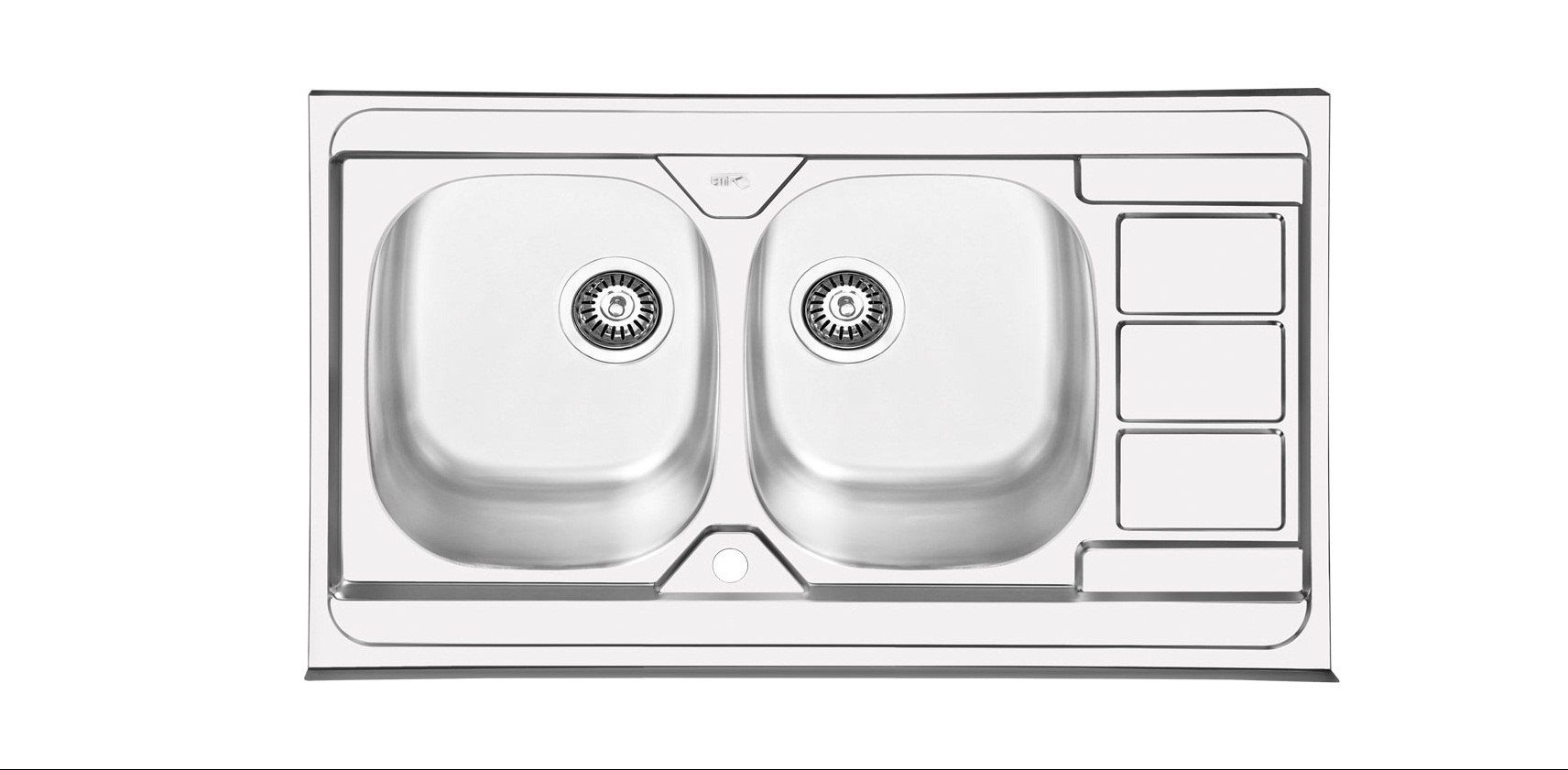 سینک استیل مدل ایلیا 1051 دو لگنه